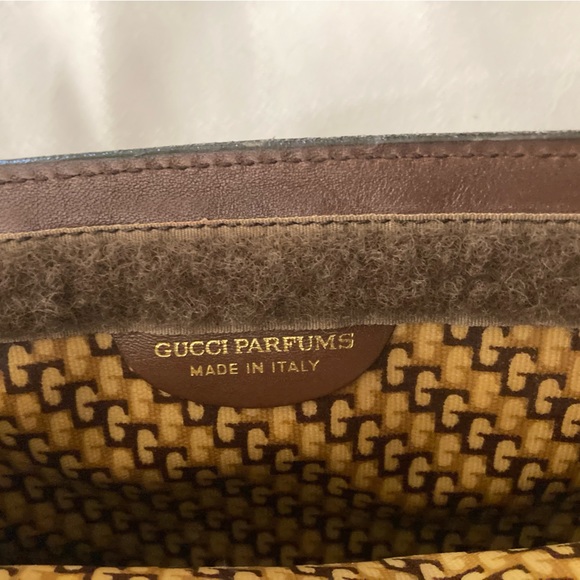 Authentic Vintage Gucci Parfums Brown Suede Clutch 🔥🔥🔥 - Picture 8 of 10